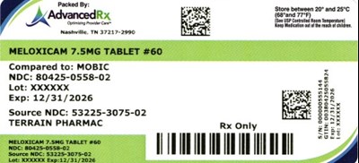 Meloxicam 7.5mg Tablet #60 (Meloxicam 7.5mg 80425 0558 02)